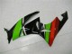 09-12 Schwarz Grün Rot ZX6R Motorrad Verkleidung