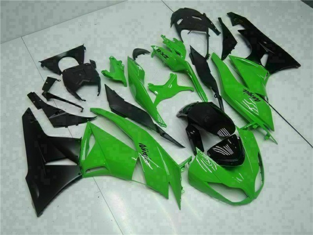 09-12 Schwarz Grün ZX6R Motorrad Verkleidung & Plastik