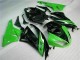 09-12 Schwarz Grün ZX6R Motorrad Vollverkleidung