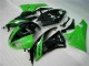 09-12 Schwarz Grün ZX6R Motorrad Vollverkleidung