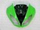 09-12 Schwarz Grün ZX6R Motorrad Vollverkleidung