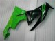 09-12 Schwarz Grün ZX6R Motorrad Vollverkleidung