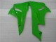 09-12 Schwarz Grün ZX6R Motorrad Vollverkleidung