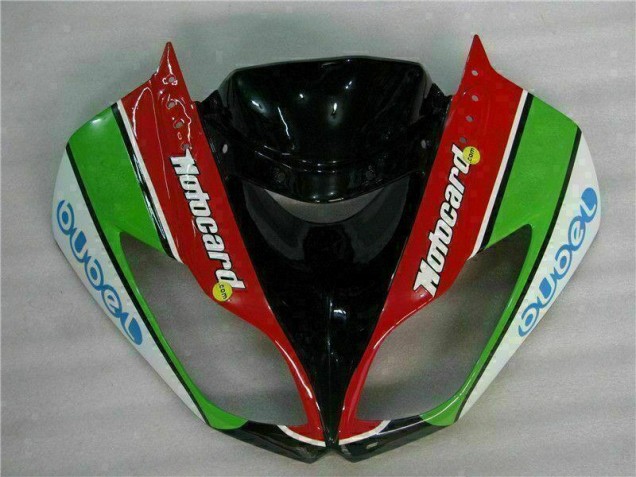 09-12 Schwarz Rot Grün Motocard ZX6R Motorrad Verkleidung
