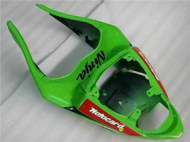 09-12 Schwarz Rot Grün Motocard ZX6R Motorrad Verkleidung