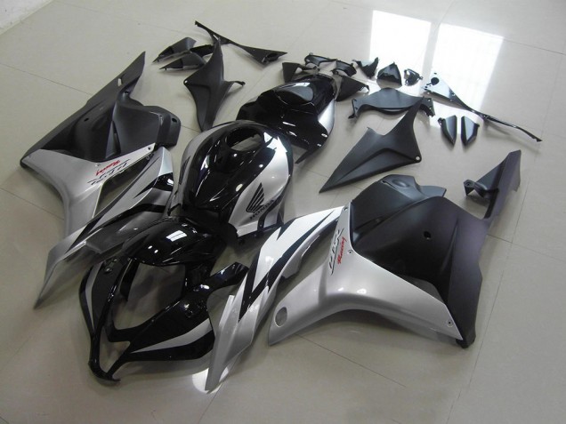 09-12 Schwarz Silber CBR600RR Motorrad Verkleidung