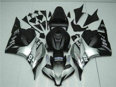 09-12 Schwarz Silber Repsol CBR600RR Motorrad Verkleidung