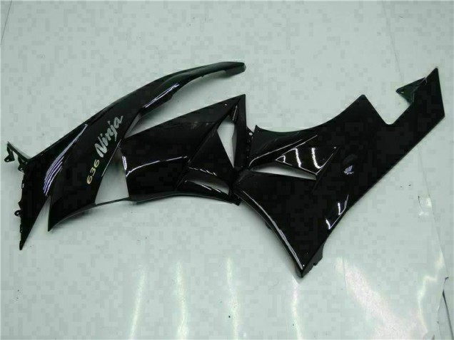 09-12 Schwarz Weiß Ninja 636 ZX6R Motorrad Verkleidung 09-12 Schwarz Weiß Ninja 636 ZX6R Motorrad Verkleidung