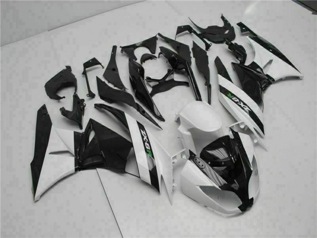 09-12 Schwarz Weiß ZX6R Motorrad Verkleidung 09-12 Schwarz Weiß ZX6R Motorrad Verkleidung