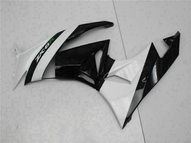 09-12 Schwarz Weiß ZX6R Motorrad Verkleidung 09-12 Schwarz Weiß ZX6R Motorrad Verkleidung