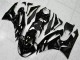 09-12 Schwarz weißer Ninja ZX6R Motorrad Verkleidung