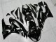 09-12 Schwarz weißer Ninja ZX6R Motorrad Verkleidung