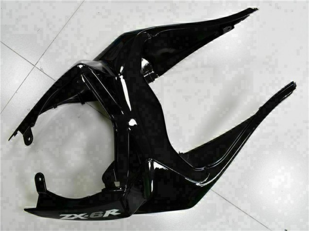 09-12 Schwarz weißer Ninja ZX6R Motorrad Verkleidung