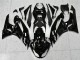 09-12 Schwarz weißer Ninja ZX6R Motorrad Verkleidung