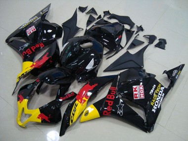 09-12 Schwarzer Rot Bull CBR600RR Motorrad Verkleidung