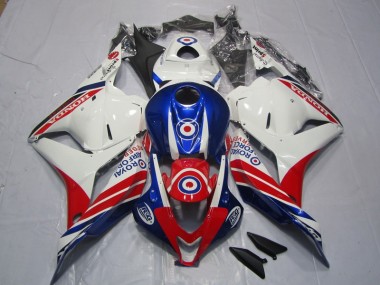 09-12 Weiß Blau Rot CBR600RR Motorrad Verkleidungen