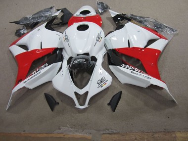 09-12 Weiß Rot CBR600RR Motorrad Verkleidung