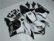 09-12 Weiß Schwarz CBR600RR Motorrad Verkleidungen