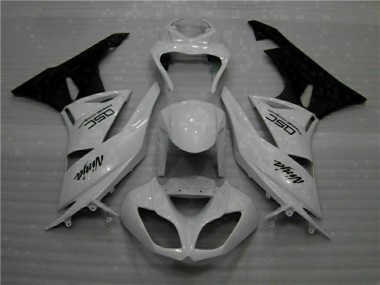 09-12 Weiß Schwarz Ninja ZX6R Motorrad Verkleidung