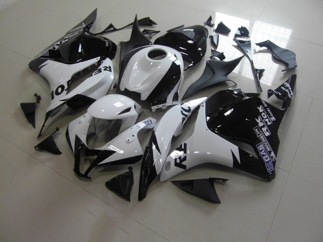 09-12 Weiß Schwarz Repsol CBR600RR Motorrad Verkleidung