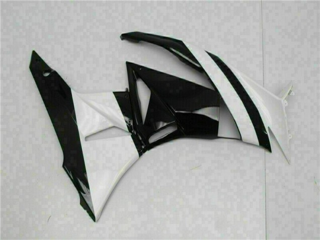 09-12 Weiß Schwarz ZX6R Motorrad Verkleidung 09-12 Weiß Schwarz ZX6R Motorrad Verkleidung