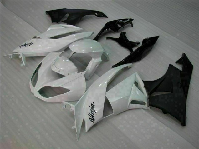 09-12 Weiß Schwarz ZX6R Motorrad Verkleidungen