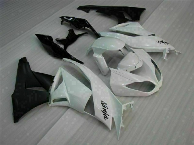 09-12 Weiß Schwarz ZX6R Motorrad Verkleidungen