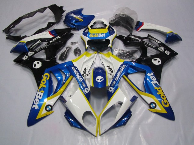 09-14 Blau weiße GoldBet S1000RR Motorrad Verkleidungen 09-14 Blau weiße GoldBet S1000RR Motorrad Verkleidungen