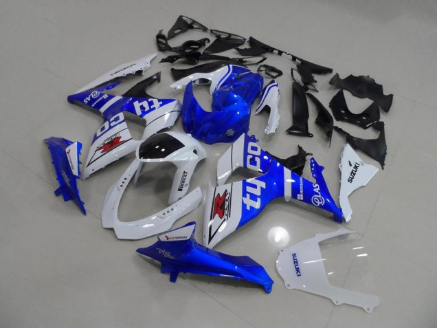 09-16 Blau Tyco GSXR 1000 Motorrad Verkleidungen