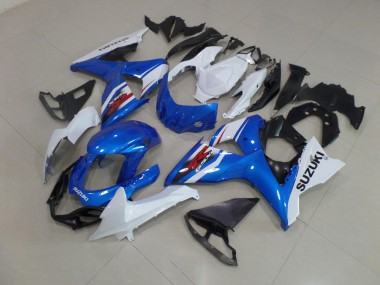 09-16 Blau Weiß GSXR 1000 Motor Verkleidungen