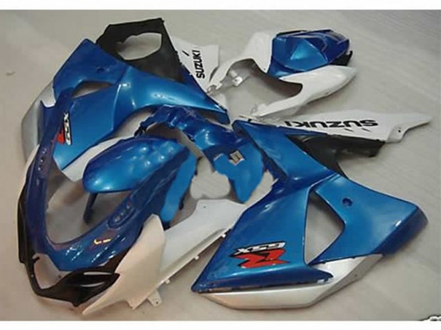 09-16 Blau Weiß GSXR 1000 Motor Vollverkleidung