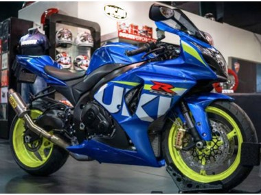 09-16 Blau Weiß GSXR 1000 Motorrad Verkleidung