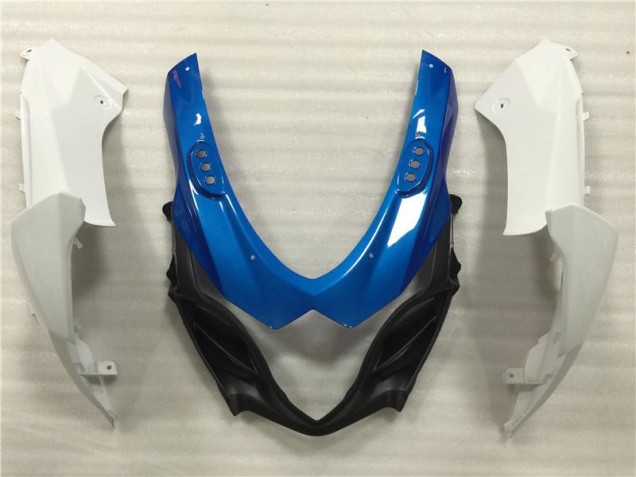 09-16 Blau Weiß GSXR 1000 Motorrad Verkleidungen & Plastik