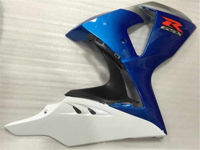 09-16 Blau Weiß GSXR 1000 Motorrad Verkleidungen & Plastik