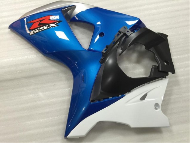 09-16 Blau Weiß GSXR 1000 Motorrad Verkleidungen & Plastik
