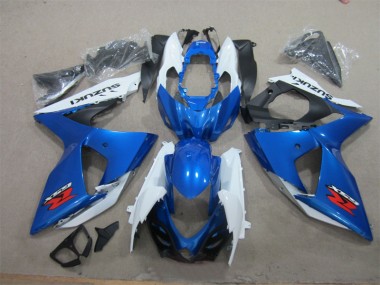 09-16 Blau Weiß GSXR 1000 Motorrad Vollverkleidung & Plastik