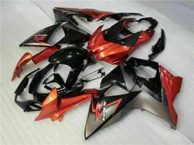 09-16 Braun Schwarz GSXR 1000 Motorrad Vollverkleidung