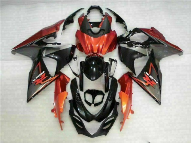 09-16 Braun Schwarz GSXR 1000 Motorrad Vollverkleidung