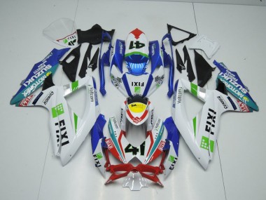 09-16 Fixi Hellblau GSXR 1000 Motorrad Verkleidung