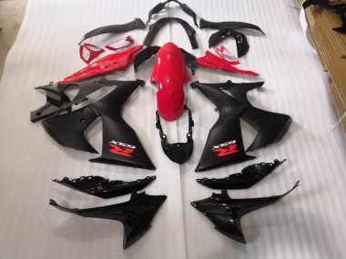 09-16 Matt schwarz glänzend GSXR 1000 Motorrad Verkleidung