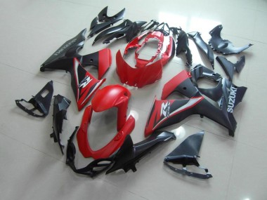 09-16 Mattrotschwarz GSXR 1000 Motorrad Verkleidung