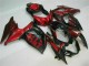 09-16 Rot Flamme Schwarz GSXR 1000 Motorrad Verkleidung
