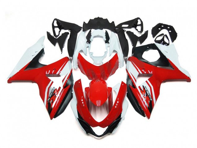09-16 Rot Weiß Schwarz GSXR 1000 Motorrad Verkleidung