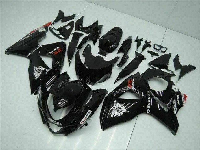 09-16 Schwarz GSXR 1000 Motorrad Verkleidung & Plastik