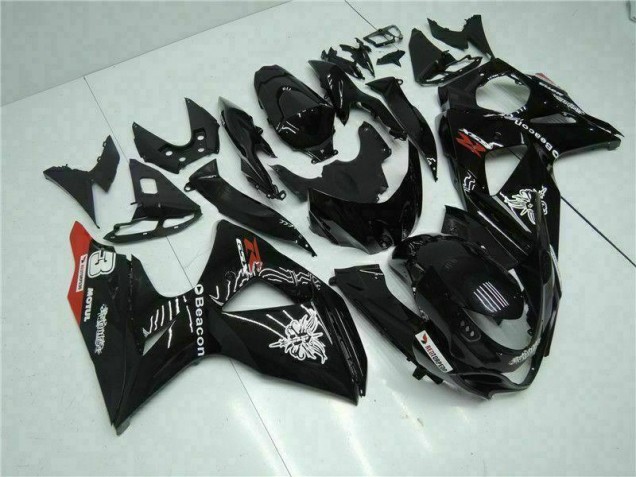 09-16 Schwarz GSXR 1000 Motorrad Verkleidung & Plastik