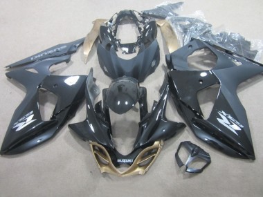 09-16 Schwarz GSXR 1000 Motorrad Verkleidungen