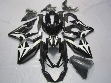 09-16 Schwarz Weiß GSXR 1000 Motorrad Verkleidung