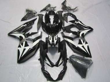 09-16 Schwarz Weiß GSXR 1000 Motorrad Verkleidungen