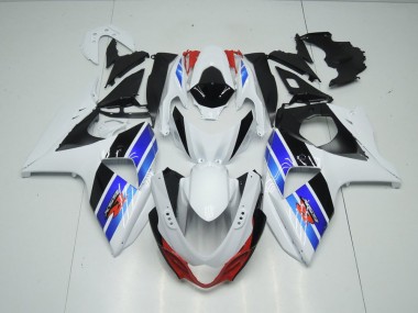 09-16 Weiß Blau Schwarz GSXR 1000 Motorrad Verkleidung