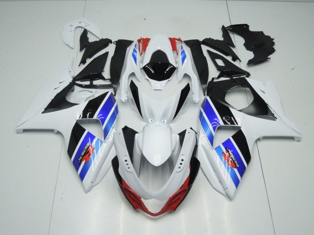 09-16 Weiß Blau Schwarz GSXR 1000 Motorrad Verkleidung 09-16 Weiß Blau Schwarz GSXR 1000 Motorrad Verkleidung